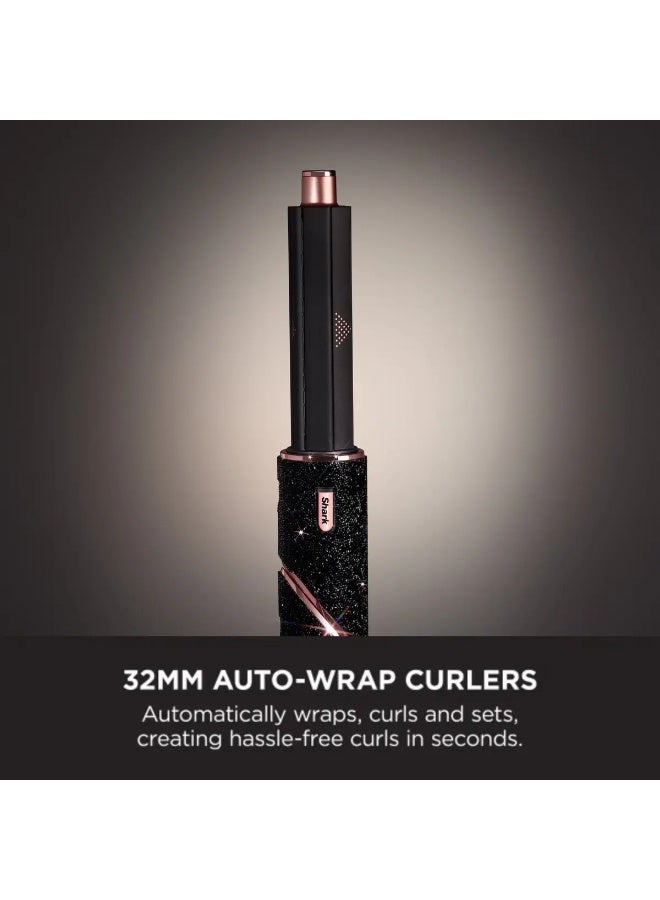 Shark FlexStyle Sparkle Limited Edition Black Diamond 5-in-1 Air Styler & Hair Dryer with Auto-Wrap Curlers, Paddle Brush, Oval Brush, Concentrator, Storage Case, HD440JBUK - Image 4